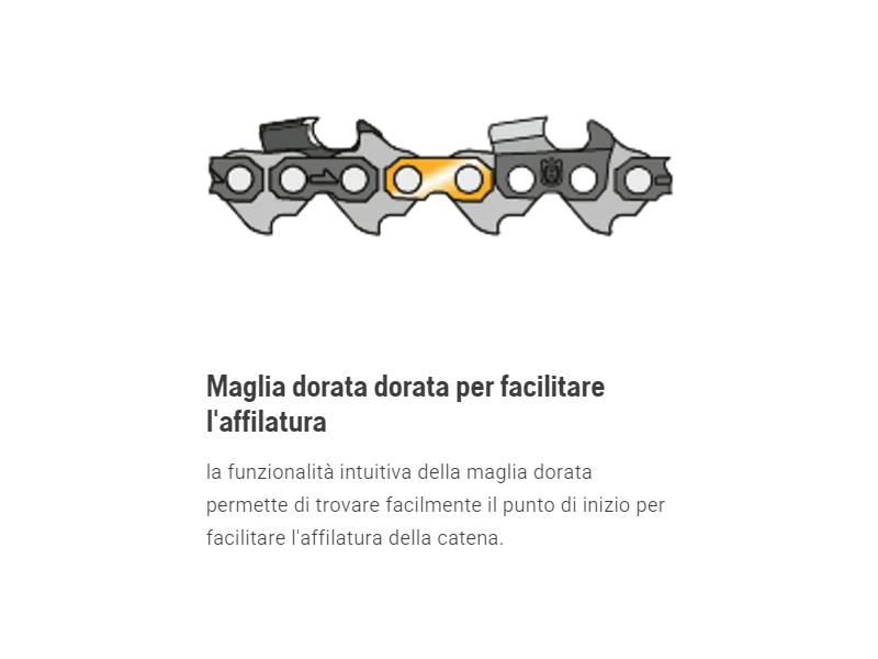 Catena Husqvarna X-Cutacirc;cent; SP33G .325 PIXEL 1,3 mm uso professionale 64 a 72 maglie - 66E