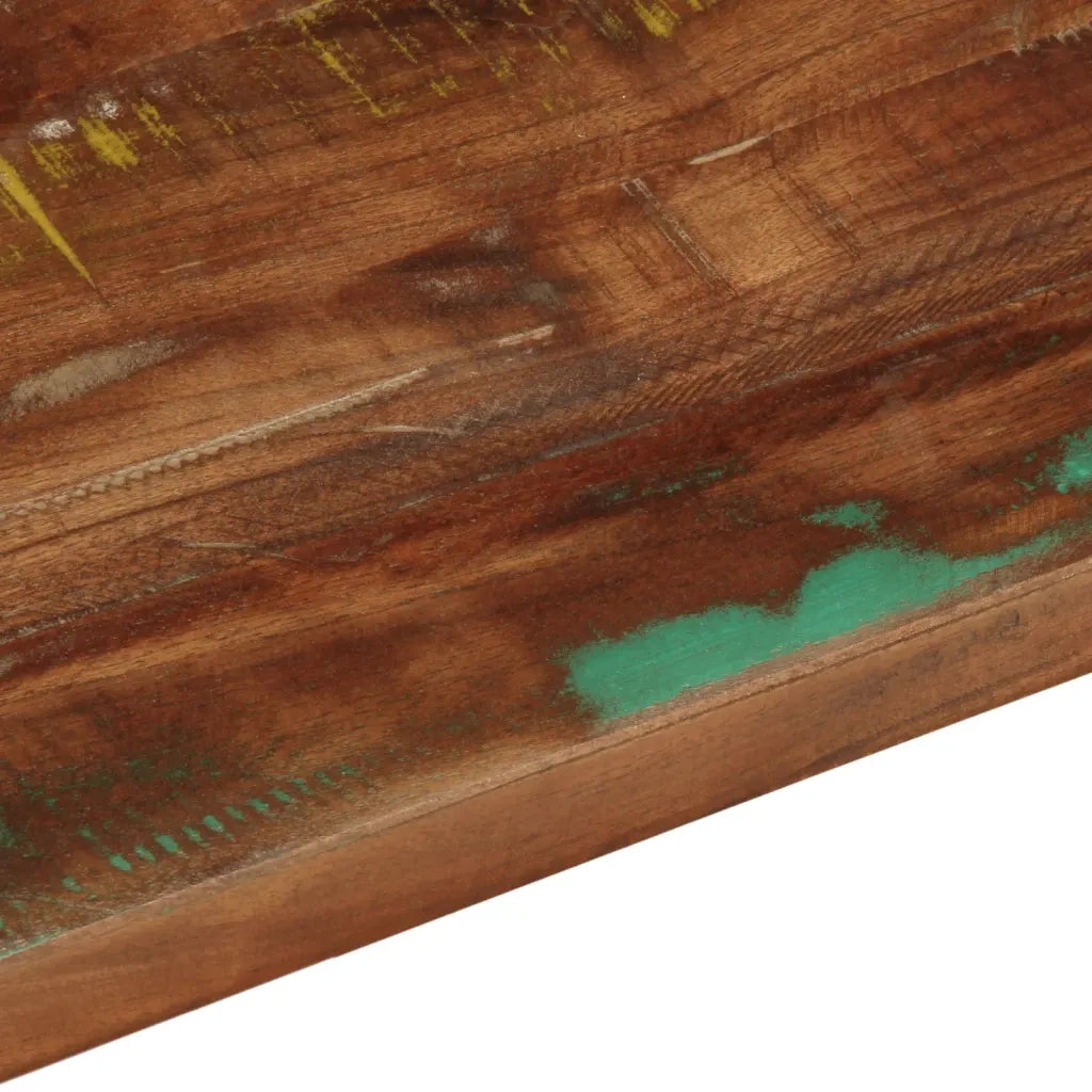 Piano Tavolo 80x70x1,5 cm Rettangolare in Massello di Recupero 371071