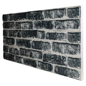 RETAIL BOX da 10 pannelli (5 MQ) - CARBON - pannello finto mattone in EPS Resinato Misura 100x50 Cm spessore 2 cm