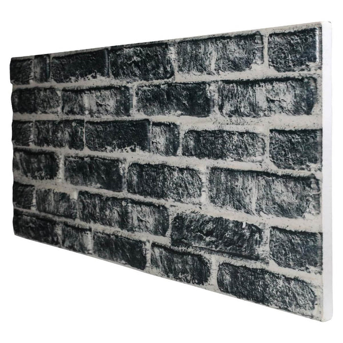 RETAIL BOX da 10 pannelli (5 MQ) - CARBON - pannello finto mattone in EPS Resinato Misura 100x50 Cm spessore 2 cm