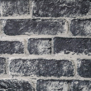 RETAIL BOX da 10 pannelli (5 MQ) - CARBON - pannello finto mattone in EPS Resinato Misura 100x50 Cm spessore 2 cm