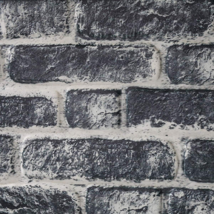 RETAIL BOX da 10 pannelli (5 MQ) - CARBON - pannello finto mattone in EPS Resinato Misura 100x50 Cm spessore 2 cm