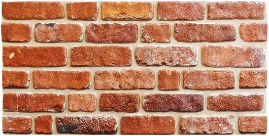 RETAIL BOX da 10 pannelli (5 MQ) - FOCOLARE - pannello finto mattone in EPS Resinato Misura 100x50 Cm spessore 2 cm