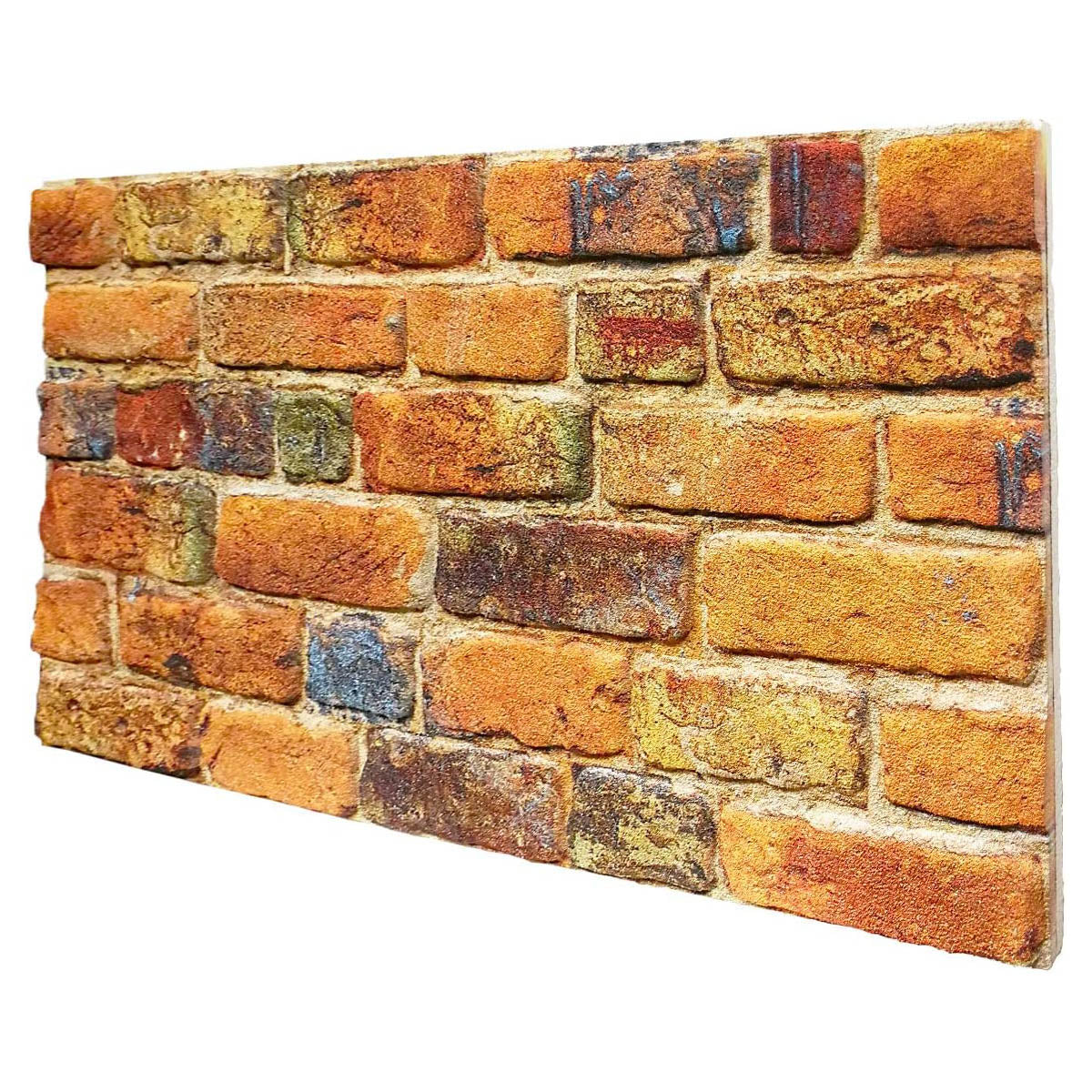 RETAIL BOX da 10 pannelli (5 MQ) - MATTONCINO COPPER pannello finto mattone in EPS Resinato Misura 100x50 Cm spessore 2 cm
