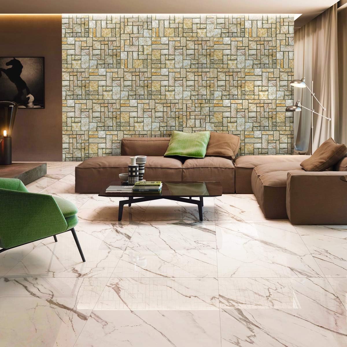 RETAIL BOX da 10 pannelli (5 MQ) SATURNIA Stone - Pannello finta Pietra in EPS Resinato Misura 100x50 cm Spessore 2 Cm