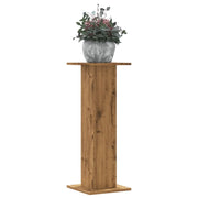 Supporti Piante 2 pz Rovere Artigianale 30x30x80 cm Truciolato 3307872