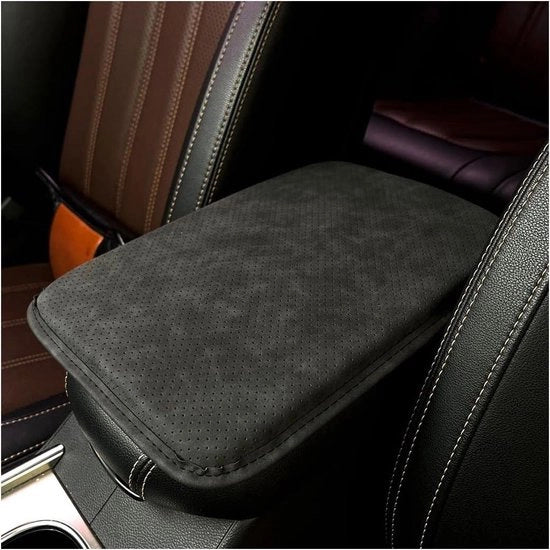 Console centrale in pelle impermeabile per sedili auto, idrorepellente, grigia, per veicoli con interni personalizzabili.