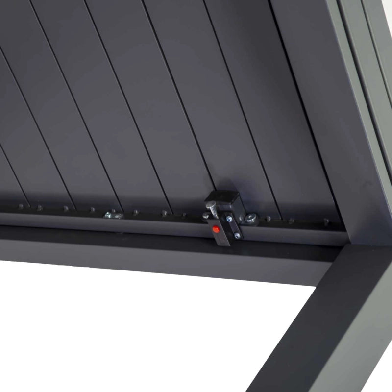 Tavolo alluminio sullivan allungabile antracite cm 90/180x90h73