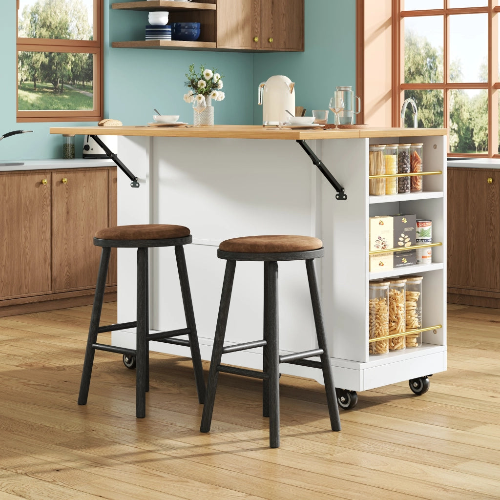 Tavolo da Pranzo Allungabile con Buffet e Piano in Legno ¨C MINIMAL ¨C Bianco