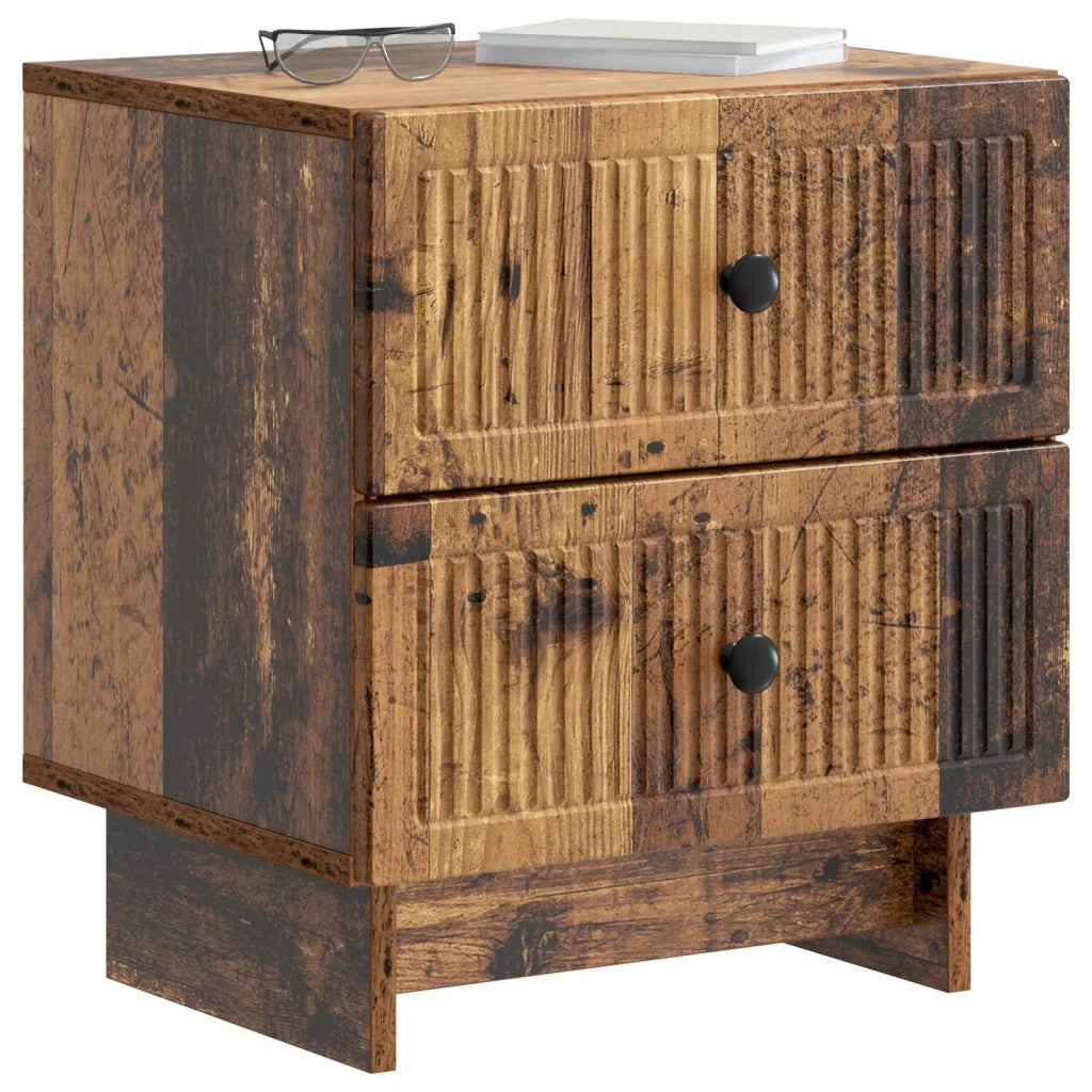 Armadio da Notte 2 pcs Legno antico 43 x 34,5 x 47,5 cm 893852