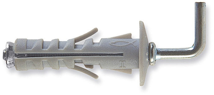 tassello sb 12/2 con gancio medio 100 pz. mm. 12x45 cod:ferx.vit526