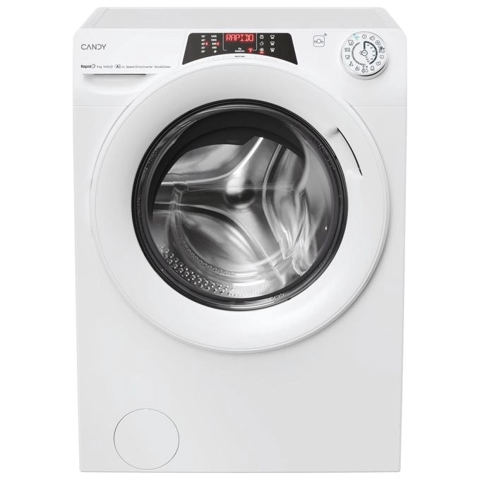 Candy RapidÓ ECO, Lavatrice 9kg, Classe A-15%, 1400 giri, Bianco, RO 496DWM7/1-S