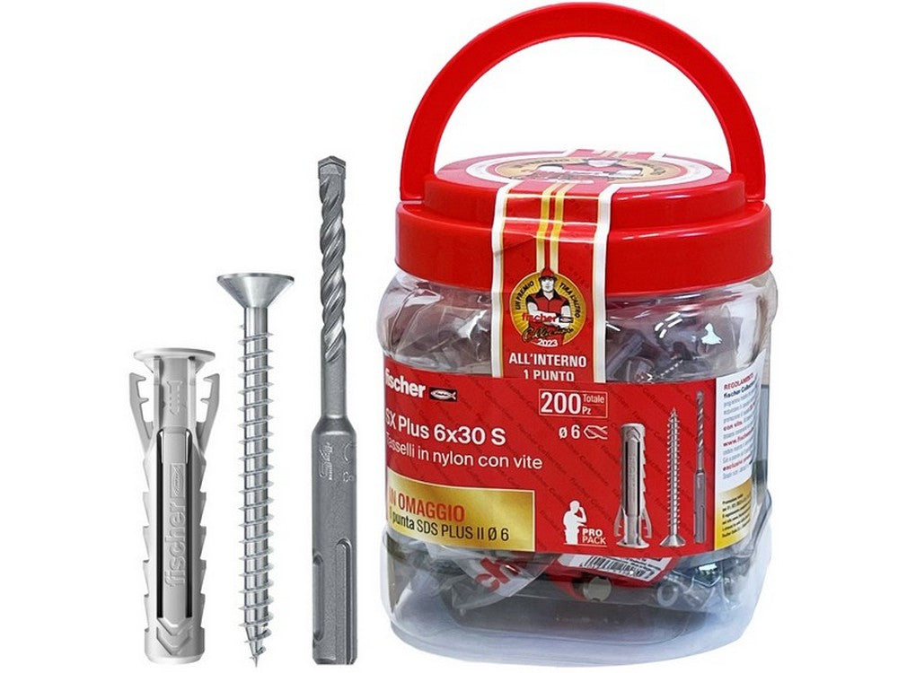 tassello sx plus 8x40 s box 120 pezzi + omaggio punta sds plus cod:ferx.vit53976