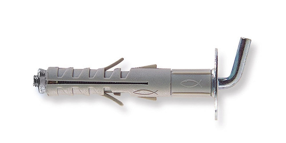 tassello sb 9/l8 con gancio corto 100 pz. mm. 9x52 cod:ferx.vit4652