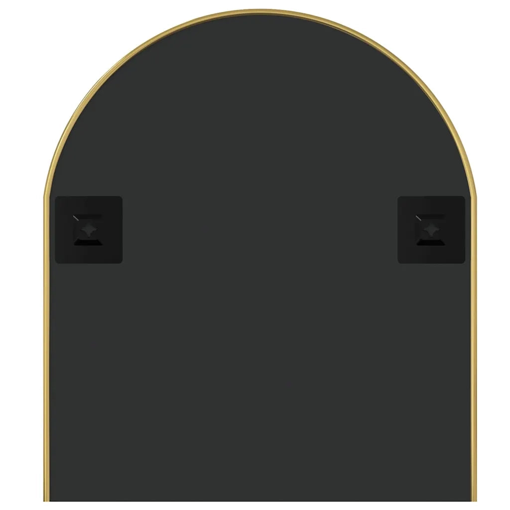 Specchio da Parete Dorato 100x45 cm Ovale 348201