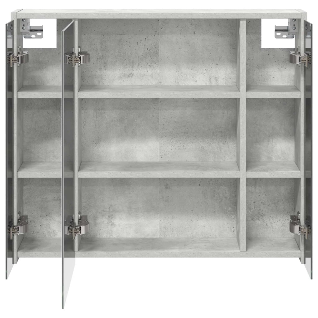 Mobiletto per specchio da bagno Grigio cemento