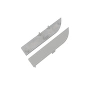 Kit Terminali Tappi di Chiusura In Plastica Silver Per Profilato Alluminio Battiscopa BAZ8014M3