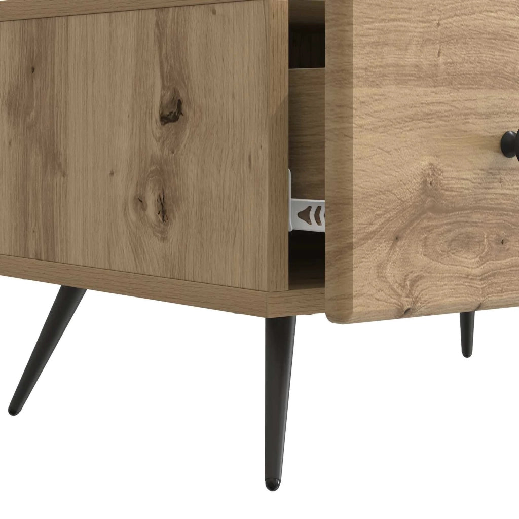 Mobile TV con cassetto Rovere Artigianale 147 x 34,5 x 30 cm 895634