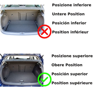 29B-437010 - Tappeto gomma baule - Volkswagen Golf VII Hatchback dal 2012-03/2020 , Posizione Baule Superiore