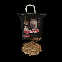 Lettiera superpets universale biologica, in pellet ecologico per animali domestici e uccelli, confezione 132pz 792kg - 170011