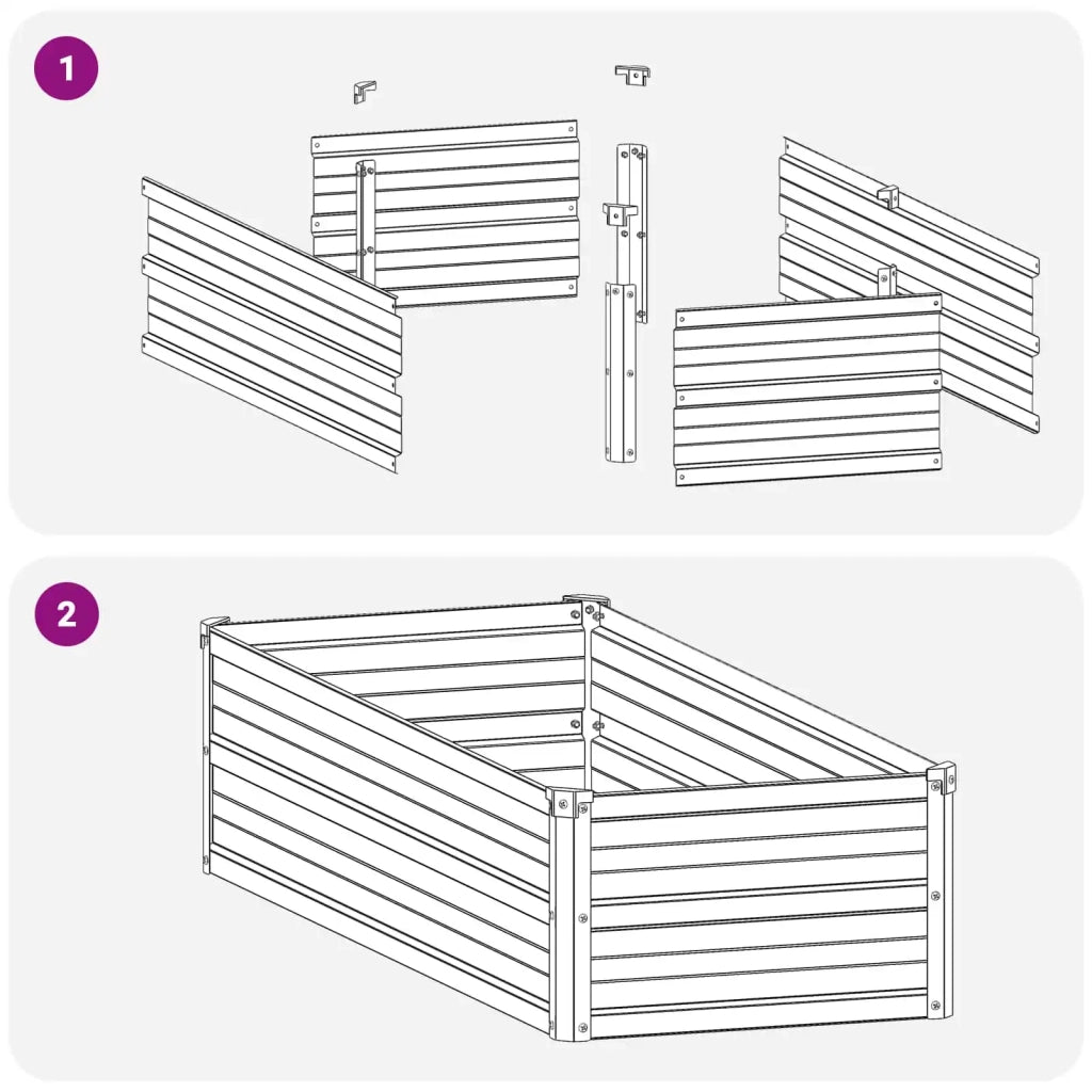 Letto rialzato da giardino Marrone 100 x 40 x 24 cm 8006311