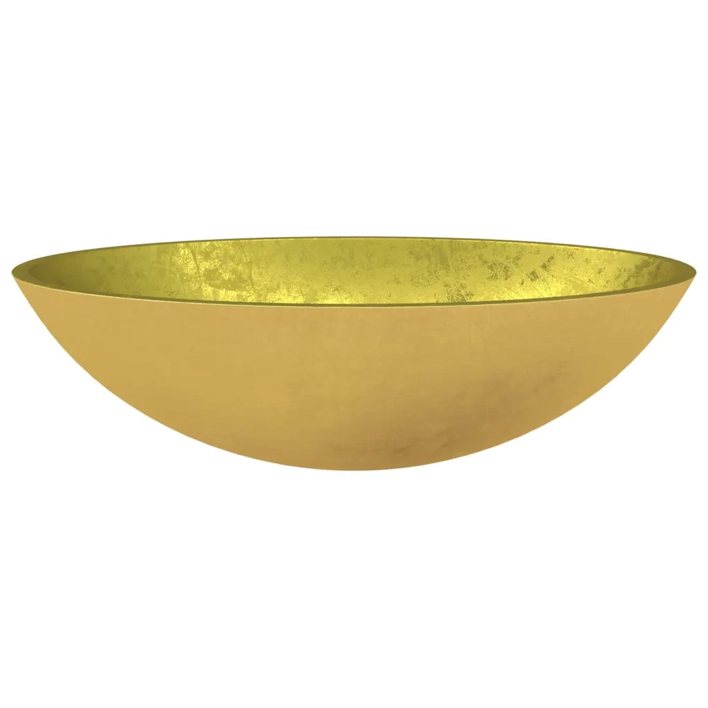 Lavandino in Vetro 50x37x14 cm Oro CFW8313079