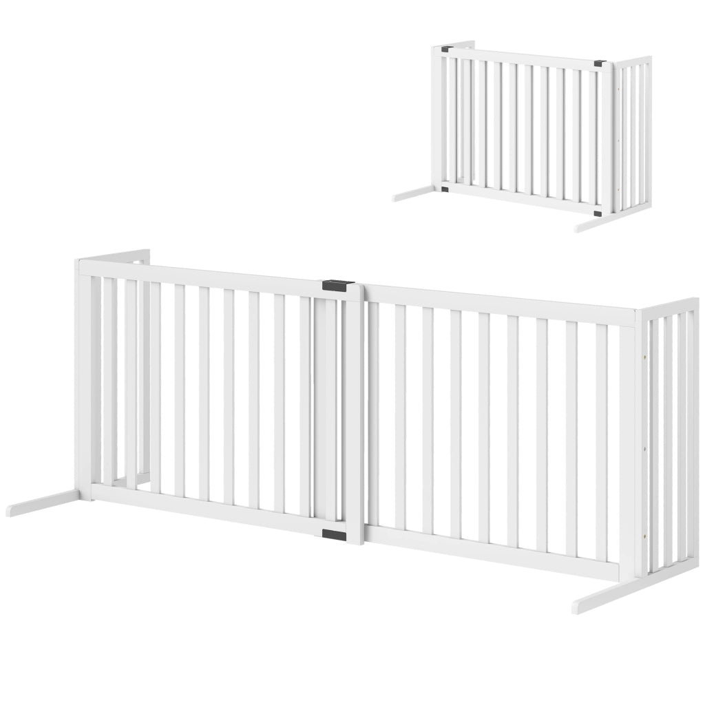 Appendiabiti per Cani Autoportante in Legno ¨C zephmum ¨C 102-183x57x70 cm, Bianco