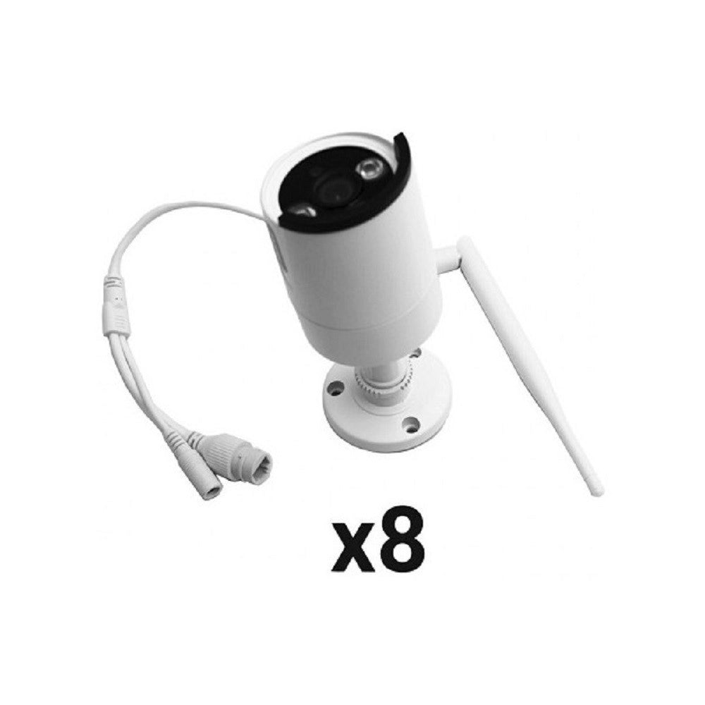 Trade Shop - Set Sistema Di Registrazione Sorveglianza Cctv Integrato 8 Telecamere 4k Q-s8pro -