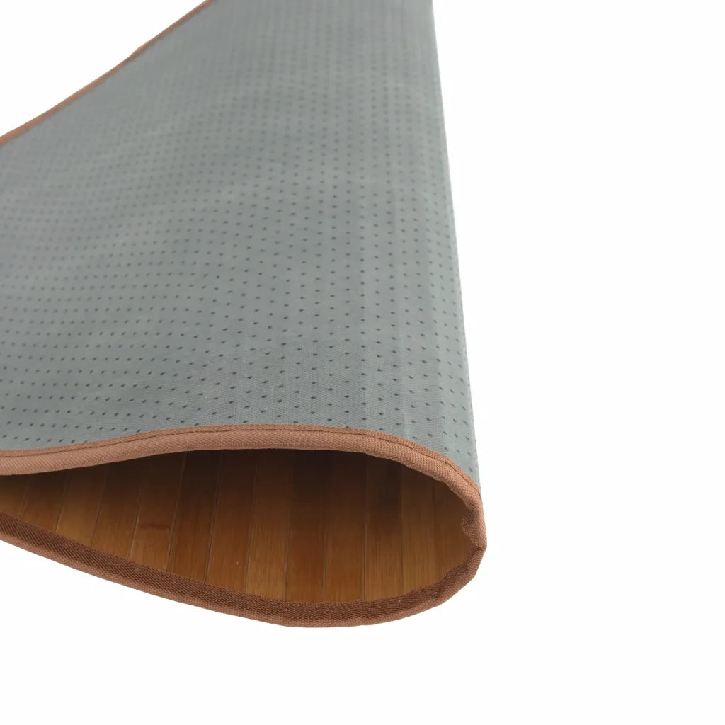 Tappeto Rotondo Naturale 60 cm in Bambù 376973