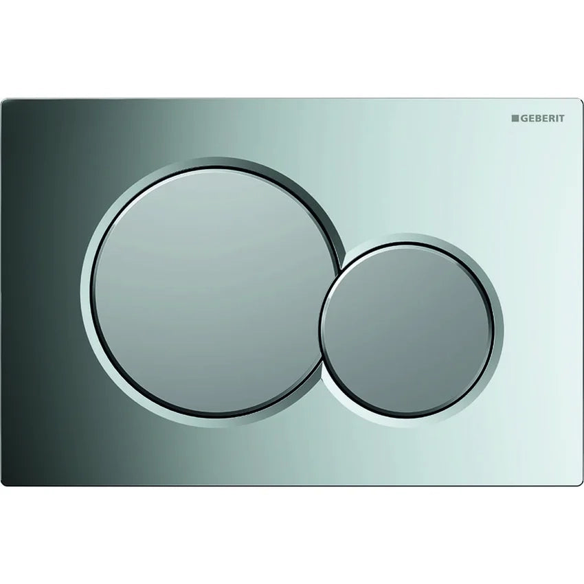 PLACCA DI COMANDO SIGMA01 DOPPIO TASTO  CROMO SATINATA GEBERIT