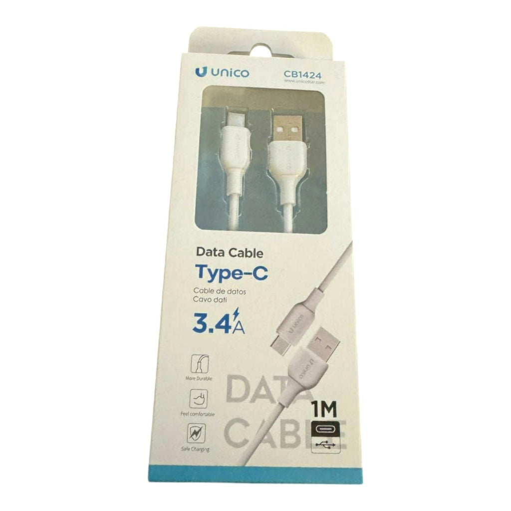 CAVO USB A USB - C DA 1 METRO COLORE BIANCO