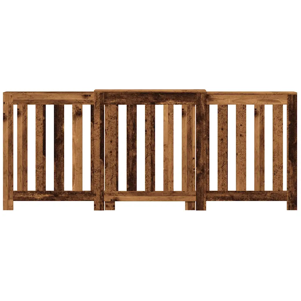 vidaXL Copertura Termosifone Legno Antico 205x21,5x83,5 cm Multistrato