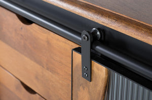 Credenza in massello di mango e metallo