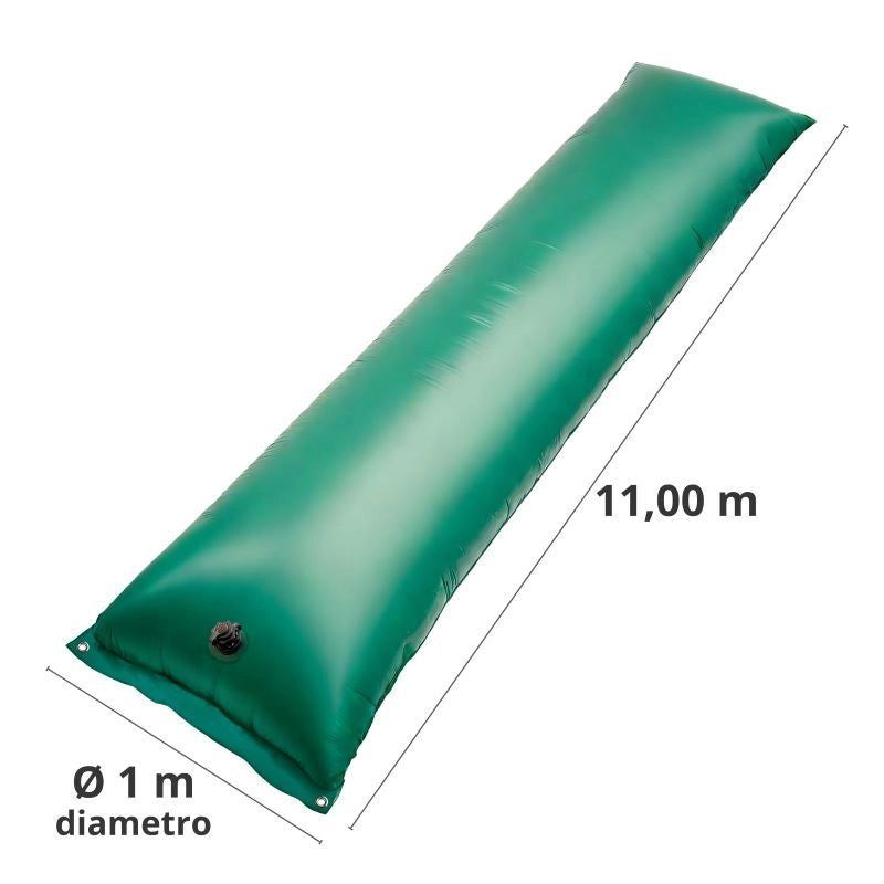 Salsicciotto Ad Aria Polartex® Airtube 0,6 Mm Per Coperture Invernali - Da 14,50 Mt  Piatto 1 Mt Lunghezza: 11.00 m