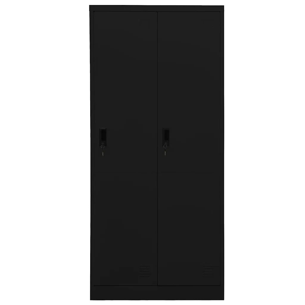 Armadio Nero 80x50x180 cm in Acciaio cod mxl 69950