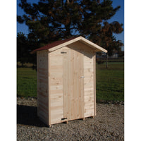 Casetta da Giardino in Legno di Pino da Esterno  con Pavimento, Ricovero Attrezzi, Doghe spessore 16mm - Articolo C130 - 100002