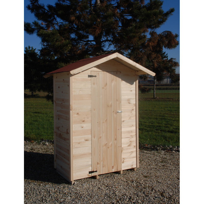 Casetta da Giardino in Legno di Pino da Esterno  con Pavimento, Ricovero Attrezzi, Doghe spessore 16mm - Articolo C130 - 100002
