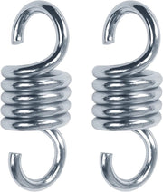 Sistema di supporto per soffitto - 2 pezzi - Attacco per soffitto - Supporto oscillante - Materiale di fissaggio per seggiolone - Per seggiolone, seggiolone oscillante, angolo da gioco - Acciaio - Argento - 10,8*4 cm - Capacità di carico 450 kg