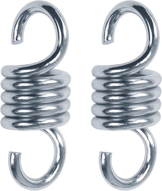 Sistema di supporto per soffitto - 2 pezzi - Attacco per soffitto - Supporto oscillante - Materiale di fissaggio per seggiolone - Per seggiolone, seggiolone oscillante, angolo da gioco - Acciaio - Argento - 10,8*4 cm - Capacità di carico 450 kg