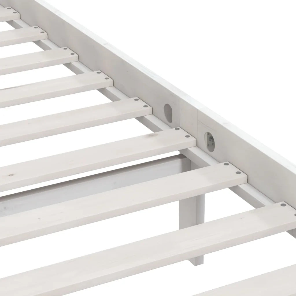 Giroletto Bianco in Legno Massello di Pino 90x200 cm 810133