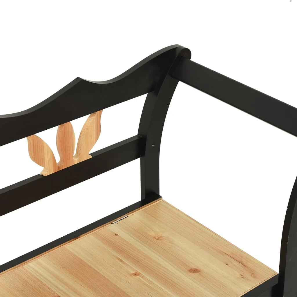 Panca 107 x 45 x 75,5 cm in legno massello di abete nero 02_0010940