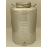 Fusto per Olio 50 L in Acciaio Inox 441 Diam. 370 x h 580 mm con Predisposizione Rubinetto