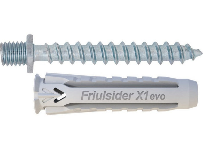 tassello universale x1 evo vite doppio filetto 100 pz. mm. 6x30 cod:ferx.vit45931