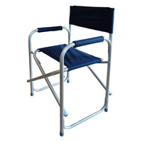 SEDIA REGISTA IN ALLUMINIO BLU