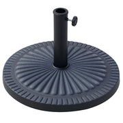 Base per Ombrellone Rotonda ¨C Zephmum ¨C Grigio 15kg ?49x32cm