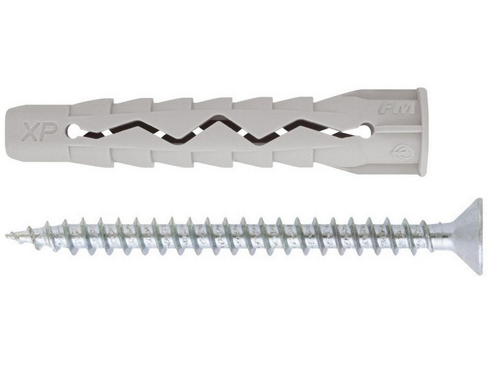 tassello xp con vite 100 pz. mm. 6x33 cod:ferx.vit28136