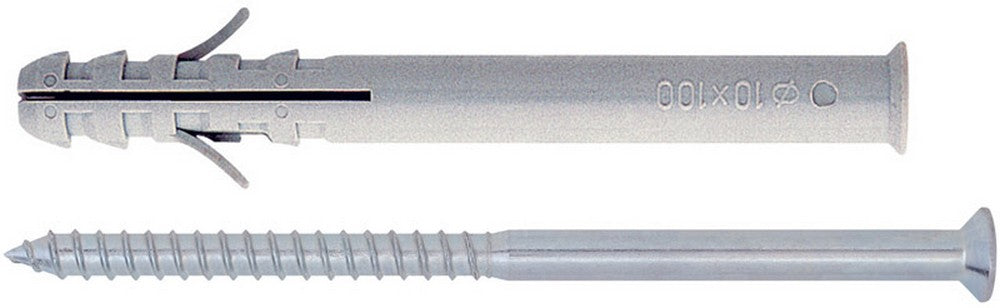 tassello tup con vite pozidrive 50 pz. mm. 10x 80 cod:ferx.vit28154