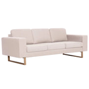 Divano letto a 3 posti letto per gli ospiti trasformabile divano letto per soggiorno pieghevole per uso interno tessuto crema 02_0018998