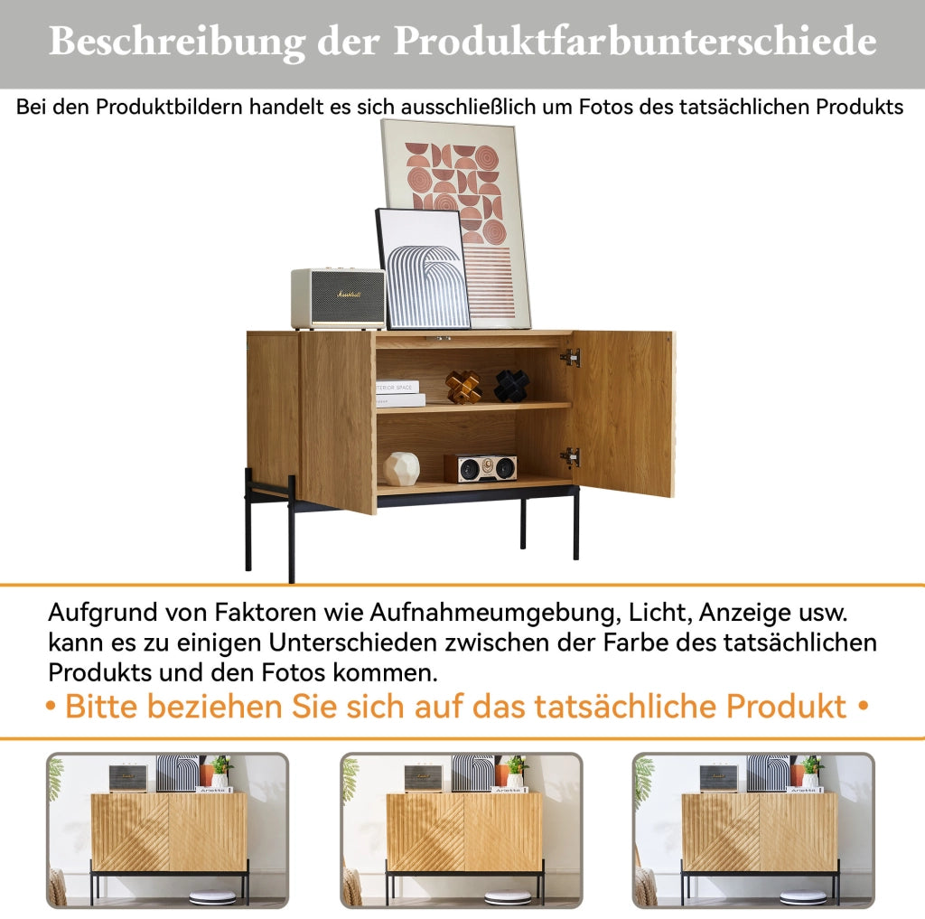 Mobile contenitore moderno naturale 100x40x75 cm