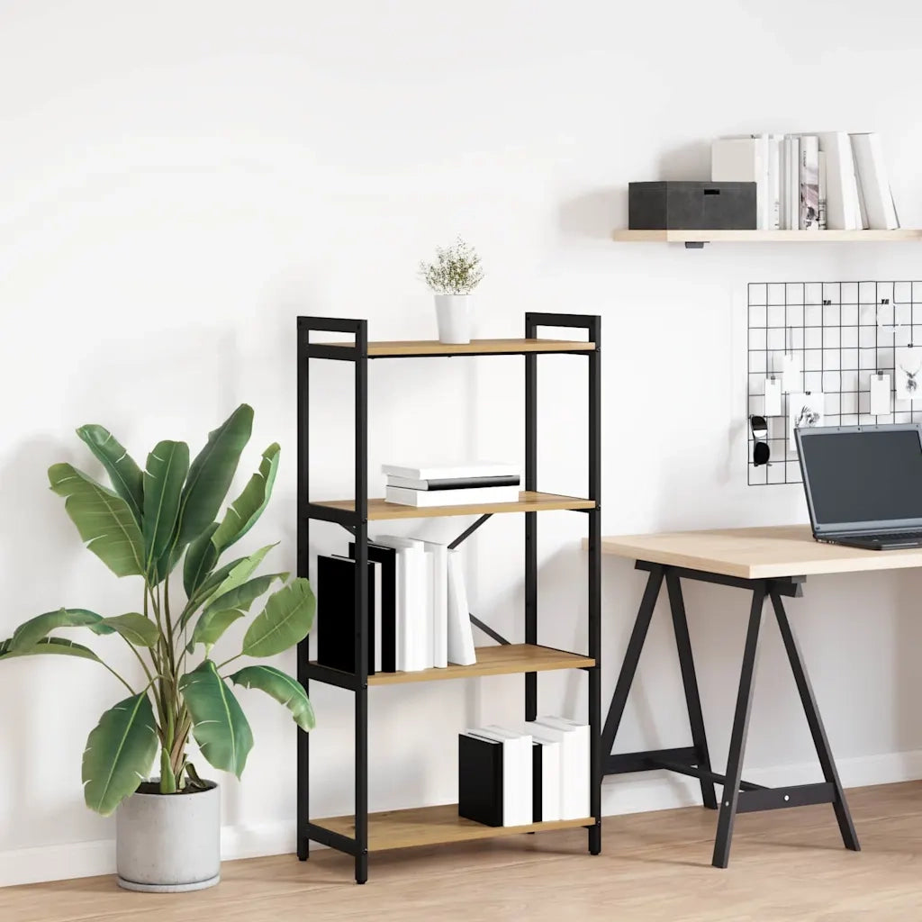 Libreria-Scaffale per Libri-Mobile di Stoccaggio Rovere artigianale 40 x 30 x 85 cm Legno multistrato 793880